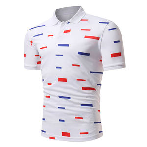 Camiseta polo antiarrugas de golf para hombre, sublimación personalizada, manga corta, talla grande, ropa informal. - Product Image 4