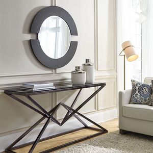 Elegant Crafted Metal Console <b>Table</b> Featuring Durable <b>Marble</b> <b>Top</b> Stylish Furniture For Modern Apartment Interior Decoration - Product Image 6
