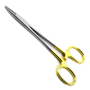 คีมจับเข็มสแตนเลสคุณภาพสูง 16 ซม. แบบโค้ง TC สำหรับผ่าตัด ยี่ห้อเฮการ์ ผลิตในปากีสถาน - Product Image 5