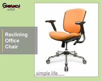 Kursi Kantor Eksekutif Modern dengan Roda Lima, Desain Putar Berbahan Kain yang Dapat Disesuaikan