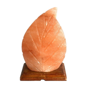 Lampes en sel de l'Himalaya naturel raffiné comestible, en forme de feuille, personnalisées OEM/ODM, du Pakistan, emballées en sac - Meilleur sel de l'Himalaya - Product Image 1