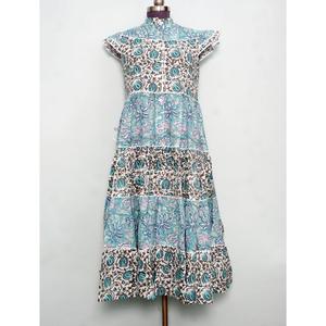 Indian Cotton Digital Print Summer Dress Women Beach Party Wear Ethnic Indian Tunic Maxi Dress A-Line Silhouette - Product Image 1