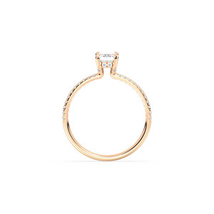 Bague en diamant de laboratoire HPHT CVD taille émeraude 1,18 carat REYES, or massif 14 carats, classique, pour mariage, fiançailles, cadeau, bijoux, vente chaude - Product Image 5