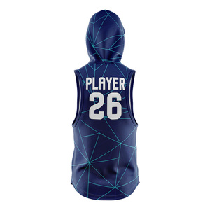 Jersey Deportivo Personalizado con Capucha y sin Mangas para Flag Football, Impresión Sublimada, Absorbe la Humedad, Uniformes Unisex para Flag Football 7v7 - Product Image 6