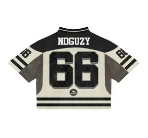 Camiseta Pro Street Mesh Jersey – Camiseta Hip Hop con cuello en V y gráfico de número personalizado – Haus Industries - Product Image 3