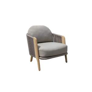 Conjunto de Sofás para Exteriores Cayman Premium con Madera de Teca Sólida y Tejido de Cuerda - Product Image 2