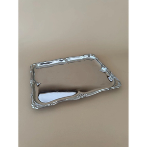 Plateau de service en métal de qualité supérieure pour la présentation de nourriture et de boissons, vente en gros, restauration, hôtel, banquet, mariage, vaisselle décorative - Product Image 2