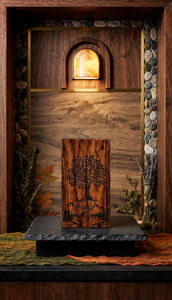 Handmade Wooden Cremation Urn Tree of Life <b>Memorial</b> Keepsake <b>Box</b> Brown Decorative Funeral Supply Custom Design - Product Image 5