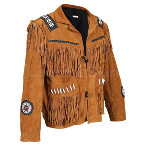 High Performance Western Fringe <b>Suede</b> Leather <b>Jacket</b> Retro Cowboy Fashion <b>Jacket</b> Manufacturer Bulk Supply - Product Image 4