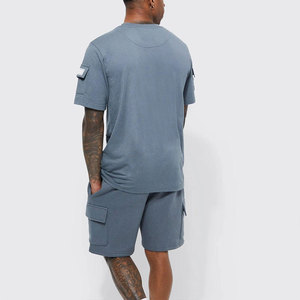 Conjunto Deportivo de 2 Piezas para Hombre, Personalizado al por Mayor (OEM/ODM), Talla Grande, Secado Rápido, Transpirable, con Logotipo Personalizado - Product Image 6