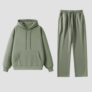 Conjunto Deportivo para Hombre, Sudadera con Capucha y Pantalones Jogger de Felpa de Algodón Premium, Ropa Deportiva Informal, Ajuste Relajado - Product Image 3