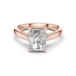 แหวนเพชรทรงรัศมี 2.00 กะรัต เพชรเลี้ยงในห้องปฏิบัติการ คุณภาพ E VVS2 ระดับ Excellent ทอง 18K 14K 9K แหวนแต่งงานแบบโซลิแทร์ทันสมัย เครื่องประดับเจ้าสาว - Product Image 1