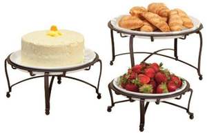 Soporte de acero inoxidable, expositor con superficie de mármol, soporte cuadrado para alimentos, expositor premium para buffet, soporte para postres de hotel. - Product Image 3