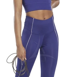 เลกกิ้งผ้าสแปนเด็กซ์/ โพลีเอสเตอร์เอวสูงสำหรับผู้หญิงเลกกิ้งผ้าสแปนเด็กซ์/ โพลีเอสเตอร์เลือกสีได้ตามต้องการสไตล์ใหม่ผลิตในปากีสถาน - Product Image 2