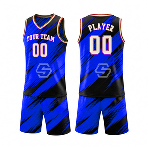 Ensemble de maillots de basket-ball personnalisés par sublimation, uniforme pour adultes pour l'entraînement et les matchs, uniforme de basket-ball de qualité supérieure, maillot 100% polyester - Product Image 1