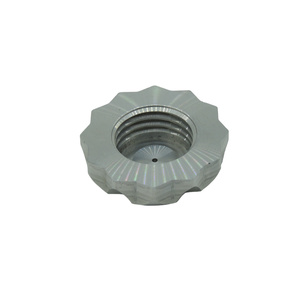 Tuerca de boquilla moleteada de aluminio sólido de alta calidad, mecanizada por CNC, fabricada en Gujarat - Product Image 1