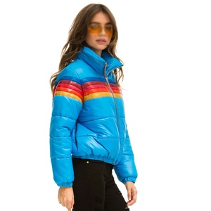 แจ็กเก็ตทรงปลาปักเป้าสีฟ้าสำหรับผู้หญิงแจ็กเก็ตระบายอากาศได้หลากสีพิมพ์โลโก้ได้ตามต้องการ - Product Image 3