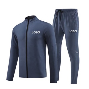 Custom Jogging Suits Gym Polyester Jackets Sport Two Piece <b>Pants</b> Set Jogger Men Tracksuit Sweatsuit New Arrival Jogging Suits - Product Image 1