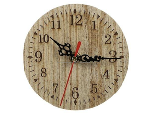 Reloj de Pared Decorativo de Cuarzo Analógico con Diseño Industrial, Funciona con Batería, Reloj de Madera para Hogar y Oficina, India - Product Image 5