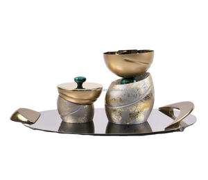 Colección Premium de Quemadores de Incienso Hechos a Mano, Carbón de Oud, Regalo Festivo para Ramadán y Eid, Juego de Porta Incienso de Latón y Acero de Lujo - Product Image 4