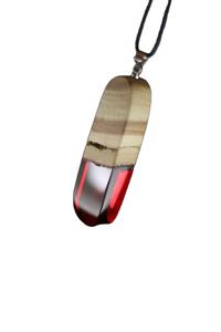 Vintage Homme Femme Résine Bois Pendentif Résine Époxy Bijoux Idées Bois Mirha Collier Fait Inde Collier De Mariage Grossiste - Product Image 5