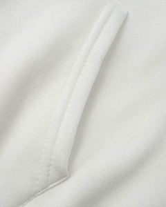 Wholesale Custom <b>White</b> Men Hooded <b>Zip</b>-<b>Up</b> Sweatshirt Cotton Knitted Glitter Letter Print Casual Autumn Wear Regular Fit - Product Image 6