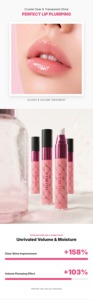 Sérum repulpant pour les lèvres en gel transparent brillant à base de plantes, longue tenue, hydratant et illuminant pour le maquillage quotidien - Product Image 3