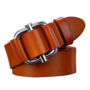 RELEVO INDUSTRIES Genuine Leather <b>Belt</b> with Square Pin <b>Buckle</b> <b>Silver</b> Rectangular Formal Men's Solid Black Cow Hide Lightweight - Product Image 5