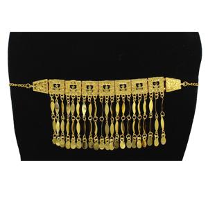 Colliers en micro-formage plaqués or, ensemble de bijoux de mariage et traditionnels, cadeau pour femmes, collier en cuivre et en laiton - Product Image 5