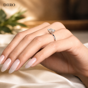 <b>Emerald</b> Cut Diamond Wedding Proposal <b>Ring</b> Classic Moissanite Mother's Day Gift <b>Ring</b> 925 Sterling <b>Silver</b> Engagement Solitaire Rin - Product Image 5