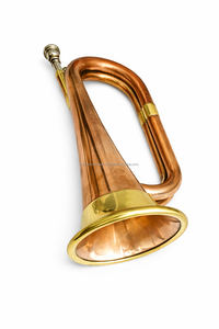 Instrument unique en laiton de style cor d'ambulance, gravé par impression numérique et laser, décoration murale rectangulaire moderne en métal pour extérieur - Product Image 3