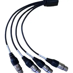 Cavo serpente adattatore Ethernet RJ45 a 4 canali XLR