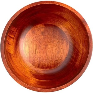 Tazón para Mezclar Frutas de Madera Maciza Hecho a Mano, de Alta Calidad, Personalizado para Utensilios de Cocina, con Acabado Oscuro para la Mesa - Product Image 2