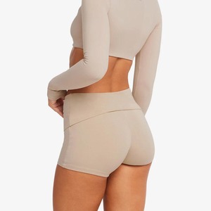 Premium Halter Neck Spandex/Polyester High Waist Breathable Peach Hip Activewear Gym Yoga Biker Shorts <b>Leggings</b> <b>Women</b> Quick Dry - Product Image 4