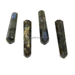 Belle Labradorite Flashy Double Obélisque Terminé Vente en gros Labradorite Double Terminé Obélisque Point Tower - Product Image 1