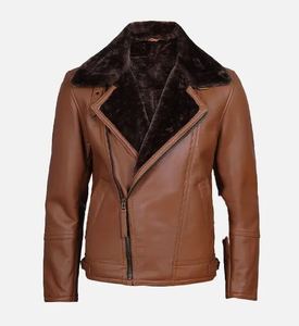 Veste en cuir pour homme la plus vendue, vente en gros, style moto, vêtements décontractés, fournisseur de mode, meilleur prix - Product Image 3