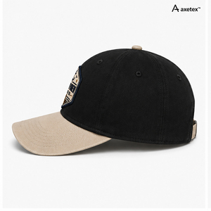 Axetex Unisex <b>Baseball</b> <b>Cap</b> <b>Black</b> Beige Embroidered Harbor Brew Coffee Co Logo Casual Spring Summer 100% Cotton Breathable - Product Image 6