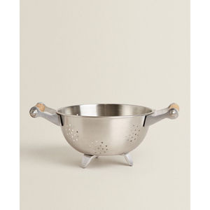 Colador de acero inoxidable con asas, cesta escurridora de cocina para lavar frutas, verduras, pasta y arroz - Product Image 3