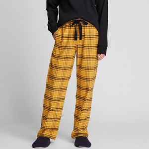 Men's 100% Cotton Flannel Midweight Lounge Pants Plus Size Casual Breathable Eco-Friendly Embroidered Sleepwear Straight Flat - Product Image 3
