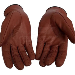 Gants de conduite en cuir unisexes de qualité supérieure pour l'hiver, gants de protection respirants à doigts complets, durables et de haute qualité, personnalisables - Product Image 2