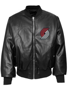 Chaqueta Bomber Reversible con Diseño de Collage de los Portland Trailblazers - Product Image 3