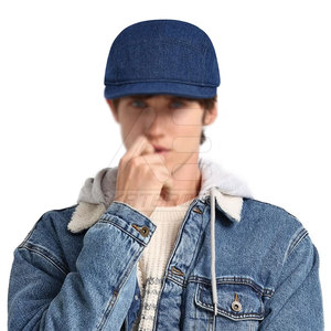 Chapeaux en jean en tissu de coton durable, best-sellers, design élégant et décontracté, respirants, pour toutes les saisons - Product Image 4
