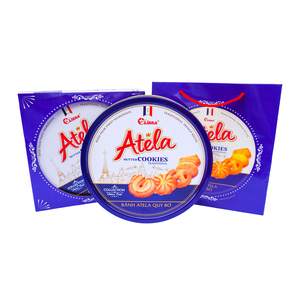 Galletas de mantequilla 320g Caja de lata azul sabor dulce - Product Image 5