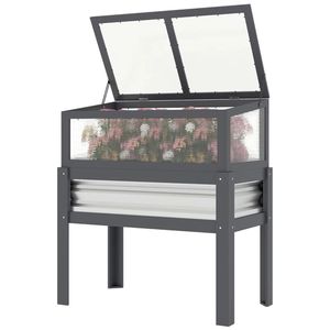 Jardinera Elevada y Mini Invernadero para Plantar, Caja de Flores Única para Jardín Exterior - Product Image 5