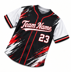 Maillot de baseball personnalisé en gros, en polyester doux, respirant, à manches courtes, séchage rapide, uniforme sportif, broderie, sublimation, pour équipe - Product Image 6