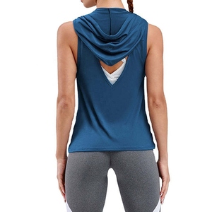 Stylish Women <b>Sleeveless</b> <b>Hoodie</b> Tank Top Casual Sportswear For Workout And Everyday Use - Product Image 4