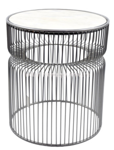 Mesa de centro de hierro de alta calidad dorada de diseño moderno para sala de estar, oficina, comedor, muebles para el hogar, marca IHA - Product Image 3