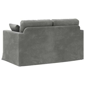 Sofá de terciopelo gris oscuro para sala de estar, 54,33 x 30,71 x 31,50 pulgadas - Product Image 6