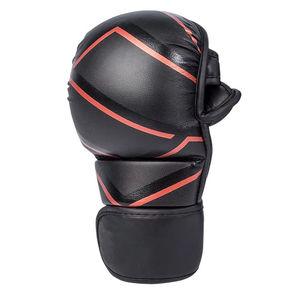 Gants de boxe professionnels réglables en cuir pour la boxe, le Muay Thai, le kickboxing et la frappe sur sac lourd - Product Image 5