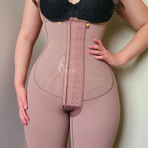 Body sculptant amincissant pour <span class=keywords><strong>femme</strong></span>, à compression, ouvert sur les seins, avec contrôle abdominal et effet liftant fessier, pour BBL Phase 2 - Product Image 1